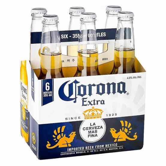 Cerveza Corona Extra Pack 6 botellas x 355 ml | Mundo Licor